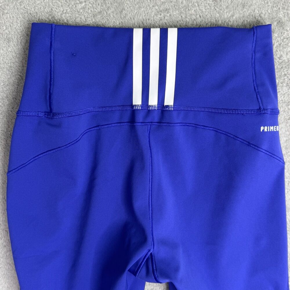 Adidas Primeblue Aeroready Leggings Womens Small Blue Stretch Workout Running - Picture 6 of 9